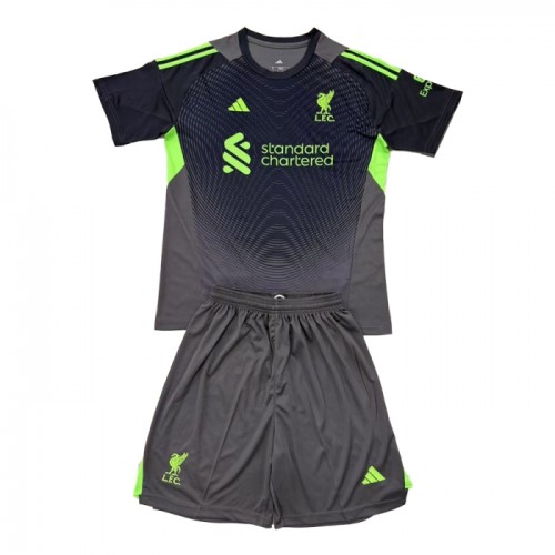 Conjunto Liverpool Guarda Redes 2025-26 Preta - Criança Conjunto Liverpool Guarda Redes 2025-26 Preta - Criança